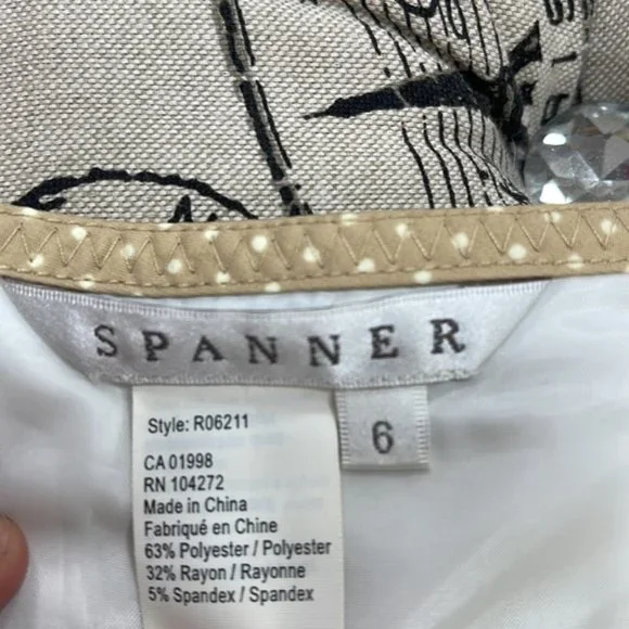 Spanner midi white cream skir - Picture 3 of 4